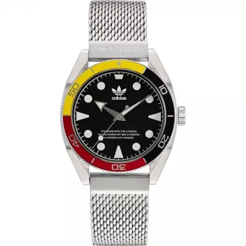 Relógio digital Adidas para homem AOFH22502 42mm bracelete de silicone preto