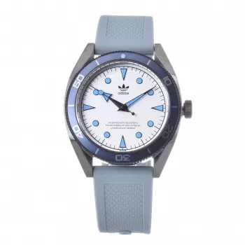 Relógio de quartzo analógico Adidas para homem Project One AOFH22003 43mm bracelete de silicone preta