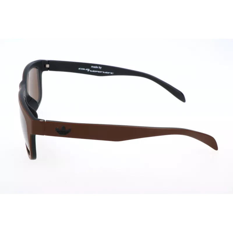 Óculos de sol retangulares de homem Adidas Originals AOR005-044009 - Armação preta lentes cinzentas 54mm