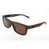 Óculos de sol retangulares de homem Adidas Originals AOR005-044009 - Armação preta lentes cinzentas 54mm