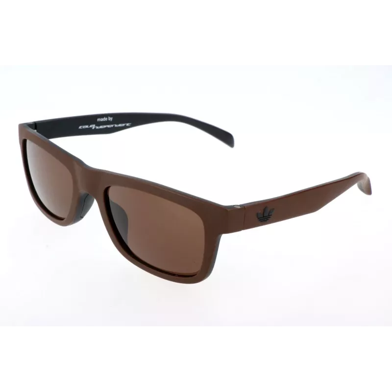 Óculos de sol retangulares de homem Adidas Originals AOR005-044009 - Armação preta lentes cinzentas 54mm
