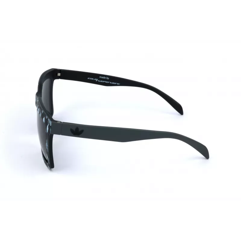 Adidas Originals AOR010-TFL009 Óculos de Sol de Homem - Armação Preta Mate, Lentes Fumadas, 53 mm