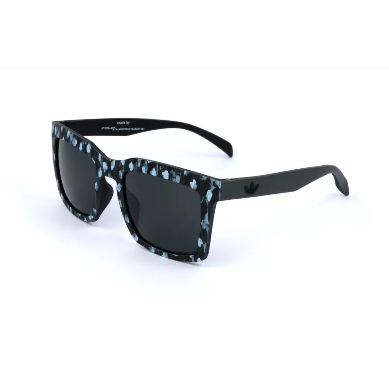 Adidas Originals AOR010-TFL009 Óculos de Sol de Homem - Armação Preta Mate, Lentes Fumadas, 53 mm