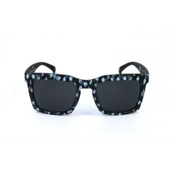 Adidas Originals AOR010-TFL009 Óculos de Sol de Homem - Armação Preta Mate, Lentes Fumadas, 53 mm