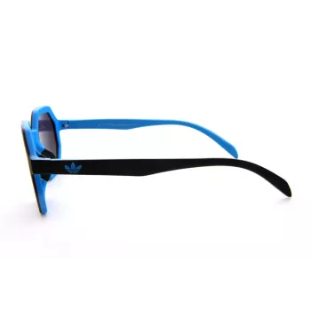 Adidas Originals AOR020-009027 Óculos de sol unissexo retangulares, armação preta, lentes cinzentas, 48 mm
