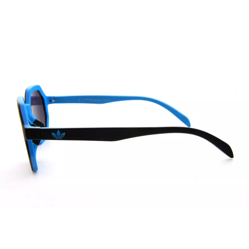 Adidas Originals AOR020-009027 Óculos de sol unissexo retangulares, armação preta, lentes cinzentas, 48 mm