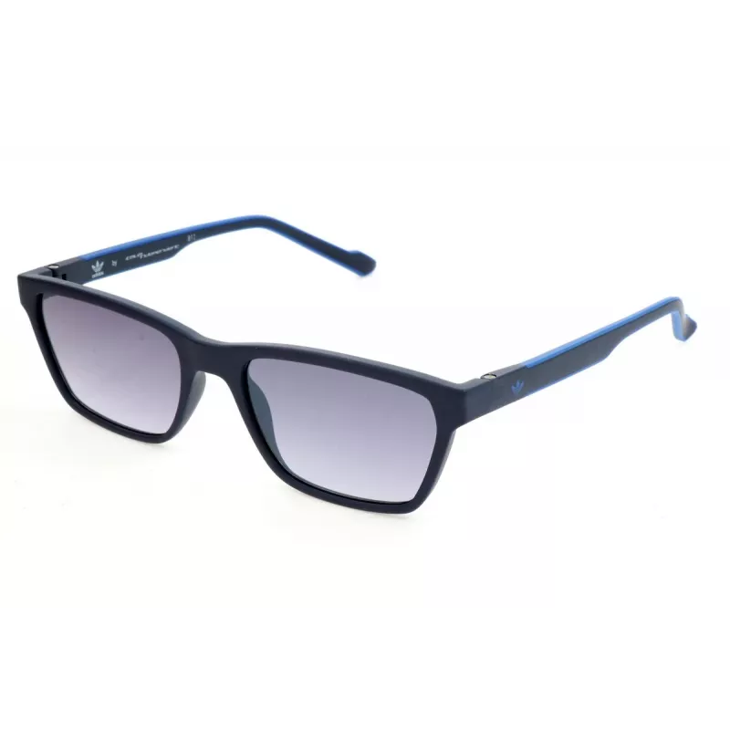 Óculos de sol de homem Adidas Originals AOR027-019000 - armação preta, lentes cinzentas, 54 mm