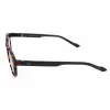 Óculos de sol retangulares de homem Adidas Originals AOR028-092009 - armação preta, lentes cinzentas, 50 mm