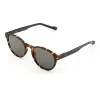 Óculos de sol retangulares de homem Adidas Originals AOR028-092009 - armação preta, lentes cinzentas, 50 mm