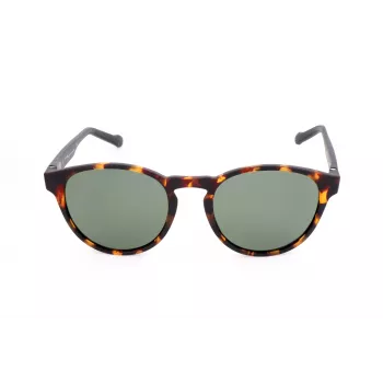 Óculos de sol retangulares de homem Adidas Originals AOR028-092009 - armação preta, lentes cinzentas, 50 mm