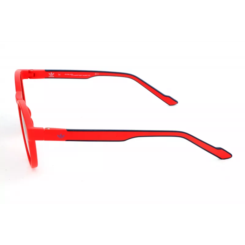 Óculos de sol Adidas Originals AOR028 - armação preta mate, lentes cinzentas, 50 mm
