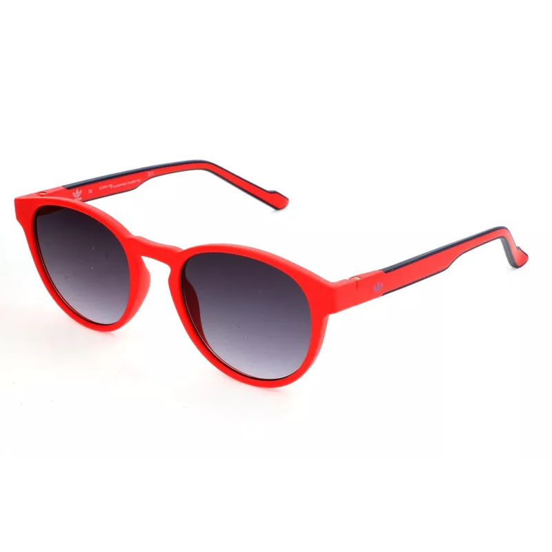 Óculos de sol Adidas Originals AOR028 - armação preta mate, lentes cinzentas, 50 mm