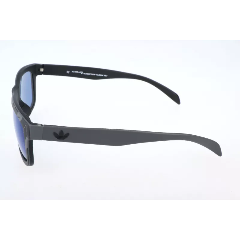 Óculos de sol de homem Adidas Originals AOR005-143070 - armação preta mate, lentes cinzentas, 54 mm
