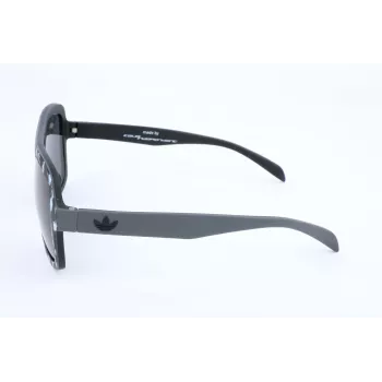 Óculos de sol de homem Adidas Originals AOR011-TFL009 - Armação preta, lentes cinzentas, 54 mm