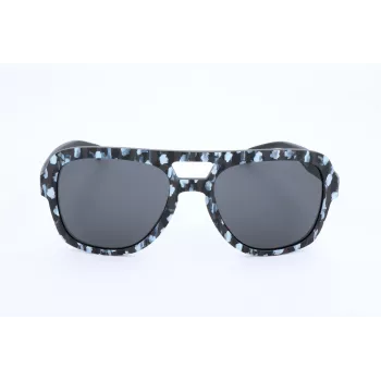 Óculos de sol de homem Adidas Originals AOR011-TFL009 - Armação preta, lentes cinzentas, 54 mm