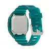 Relógio de quartzo digital para homem Adidas Project One AOST22048 45 mm preto bio-resina