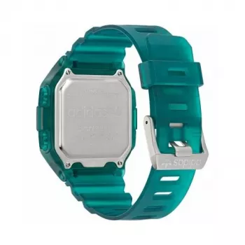 Relógio de quartzo digital para homem Adidas Project One AOST22048 45 mm preto bio-resina