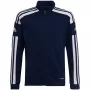 Casaco de treino adidas Squadra 21 com fecho de correr integral azul-marinho jovem 164