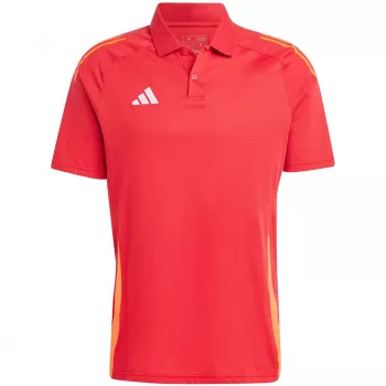 adidas Tiro 24 Competition polo para homem Team Power Red/White tamanho M