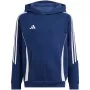 Sweatshirt com capuz adidas Tiro 24 Navy Blue IR7504 tamanho 152 cm
