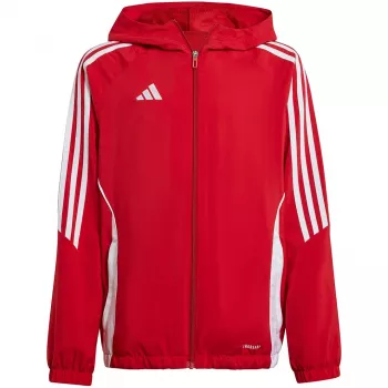 Casaco de treino adidas Tiro 24 criança vermelho/branco 164cm