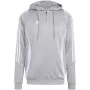 Hoodie de treino adidas Tiro 24 para homem, Medium Grey Heather/Preto, Slim Fit, AEROREADY, poliéster reciclado