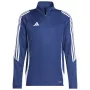 Casaco de treino adidas Tiro 24 Team Navy Blue/branco homem corte justo manga comprida fecho de quarto de volta