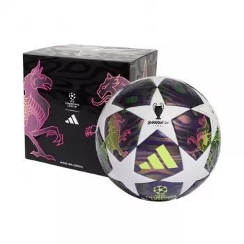 Bola de futebol adidas UCL 25/26 Final League Box tamanho 4 roxo/branco