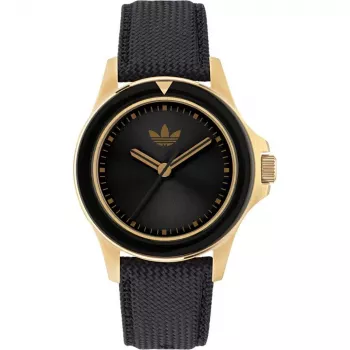 Relógio Adidas unissexo AOST22568 digital LCD 38mm preto silicone
