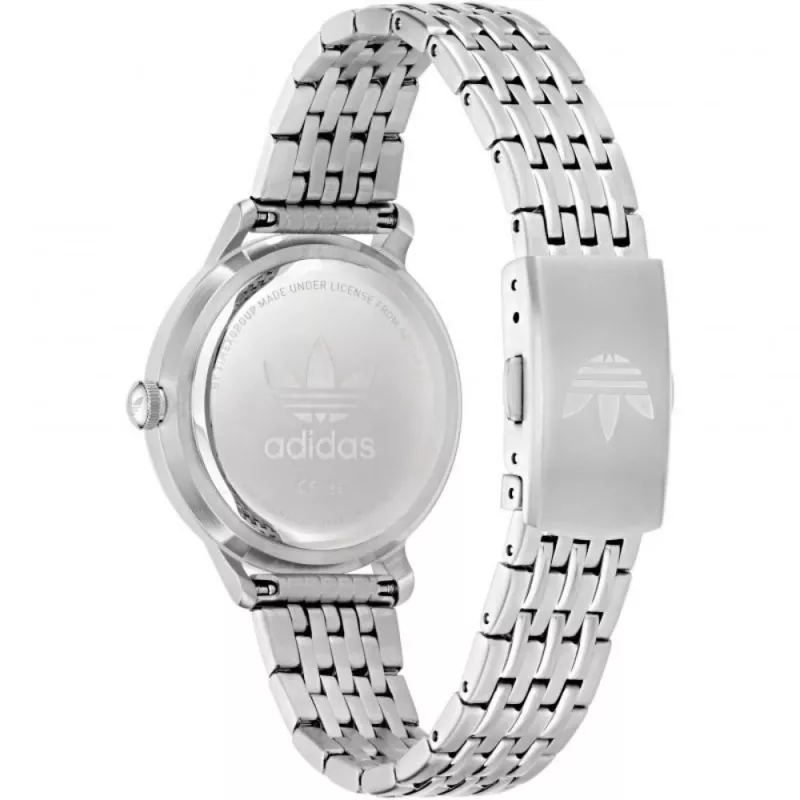 Adidas Relógio digital de quartzo unissexo AOSY22065 34mm Prateado Preto
