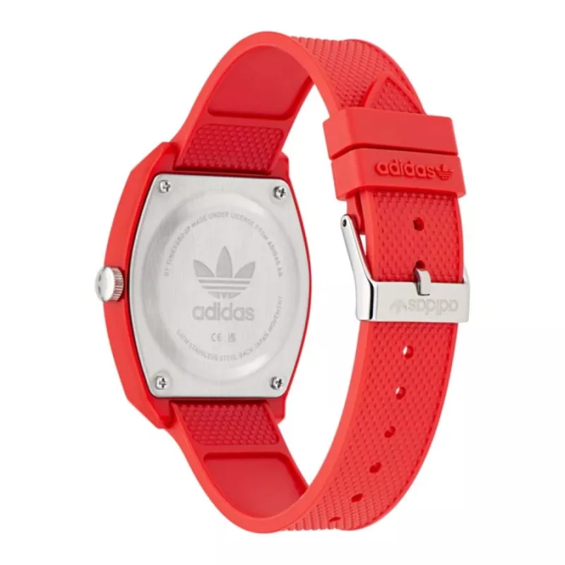 Adidas relógio digital unissexo AOST23051 38mm preto silicone