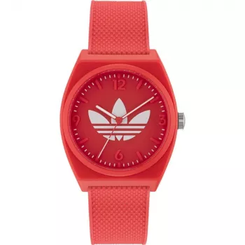 Adidas relógio digital unissexo AOST23051 38mm preto silicone