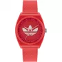 Adidas relógio digital unissexo AOST23051 38mm preto silicone