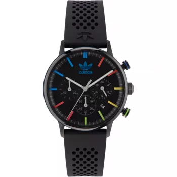 Relógio digital unissexo Adidas AOSY23021 40mm bracelete de silicone preta