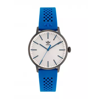 Relógio unissexo ADIDAS AOSY22019 38mm aço inoxidável quartzo analógico mostrador preto bracelete de silicone
