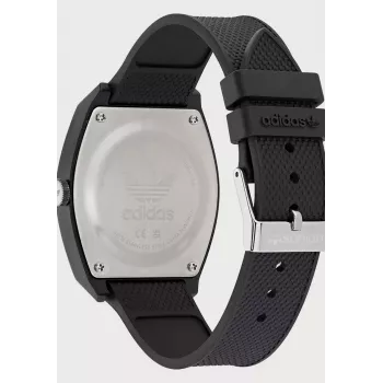 Relógio para mulher Adidas AOST22038 38 mm caixa em aço inoxidável bracelete de silicone preto analógico de quartzo