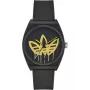 Relógio para mulher Adidas AOST22038 38 mm caixa em aço inoxidável bracelete de silicone preto analógico de quartzo