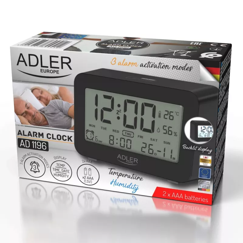 Adler AD 1196 Chaleira elétrica 1,7L 2200W preta