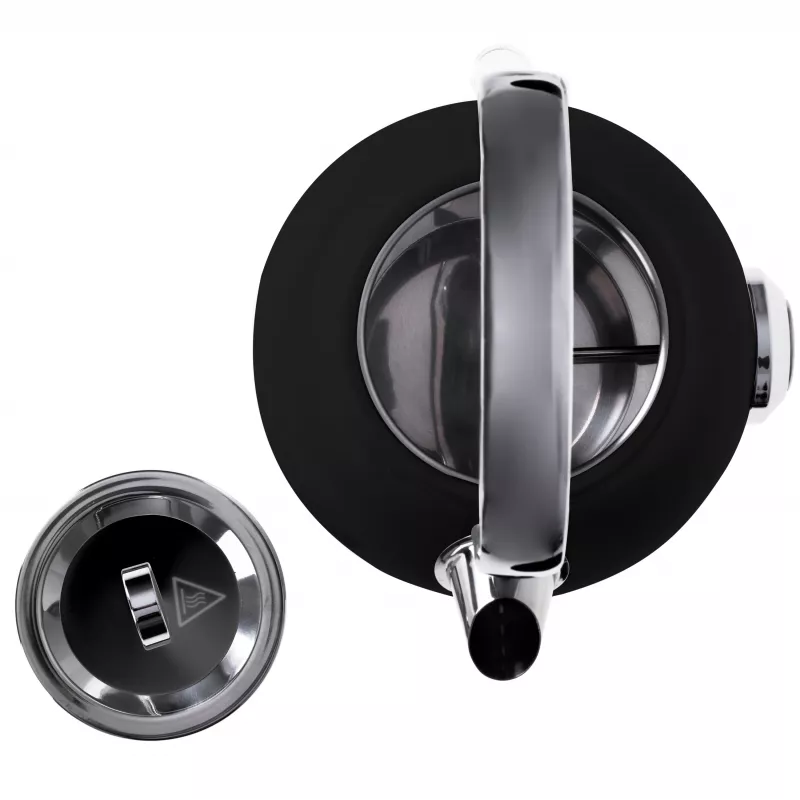 Chaleira elétrica Adler AD 1346B 1,7 L, 2200 W, preto, metálico
