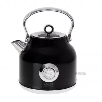 Chaleira elétrica Adler AD 1346B 1,7 L, 2200 W, preto, metálico