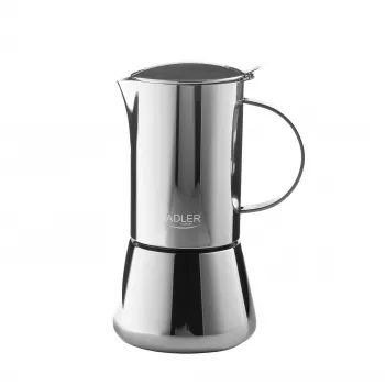 Adler AD 4417 Moinho de Café, 150 W, 75 g, Aço Inoxidável, Prateado/Preto