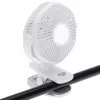 Adler AD 7335 ventoinha de secretária recarregável com mola, 6W, 12,7 cm, 3 velocidades, oscilação, branca