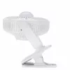 Adler AD 7335 ventoinha de secretária recarregável com mola, 6W, 12,7 cm, 3 velocidades, oscilação, branca