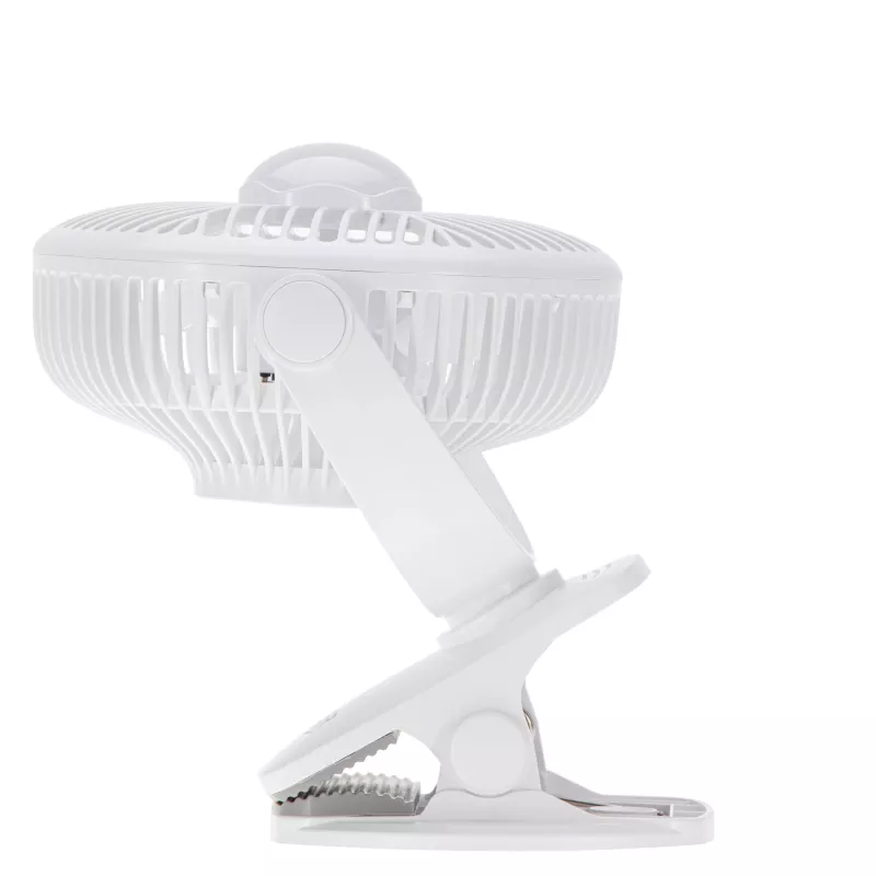 Adler AD 7335 ventoinha de secretária recarregável com mola, 6W, 12,7 cm, 3 velocidades, oscilação, branca