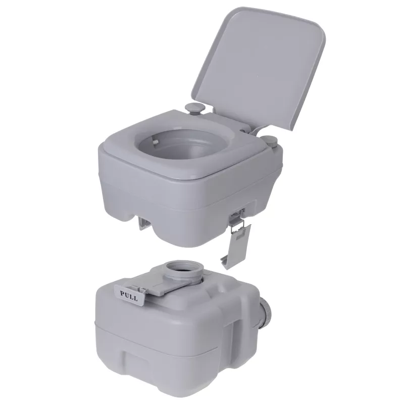 Sanita portátil de campismo Adler CAMRY CR 1035 20L depósito de águas residuais 15L depósito de água limpa descarga manual por êmbolo