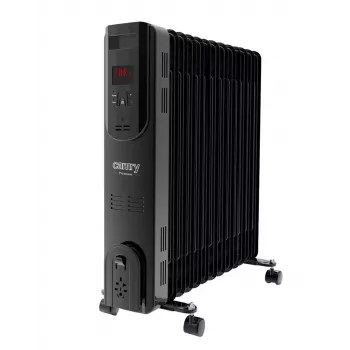 Camry CR 7814 radiador a óleo com comando à distância, 2500 W, 13 elementos, preto