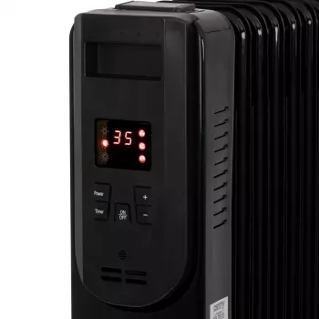Camry CR 7814 radiador a óleo com comando à distância, 2500 W, 13 elementos, preto