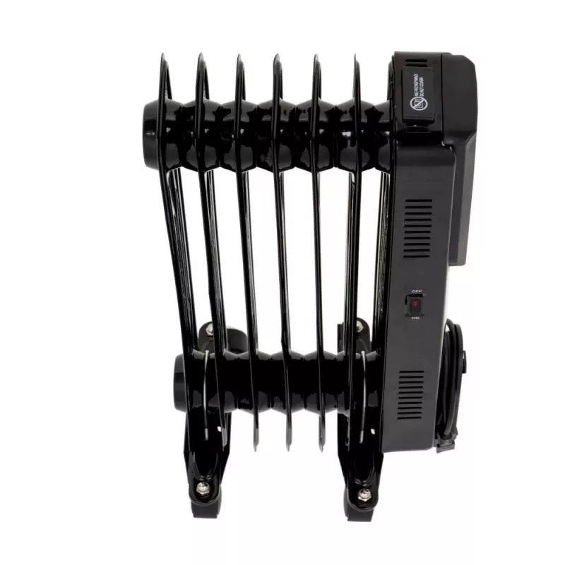 Radiador a óleo elétrico Adler CR 7812 com comando, 7 elementos, 1500 W, Preto