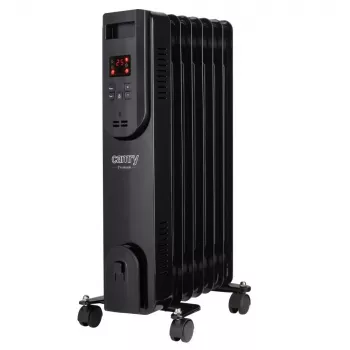 Radiador a óleo elétrico Adler CR 7812 com comando, 7 elementos, 1500 W, Preto