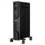 Radiador a óleo elétrico Adler CR 7812 com comando, 7 elementos, 1500 W, Preto